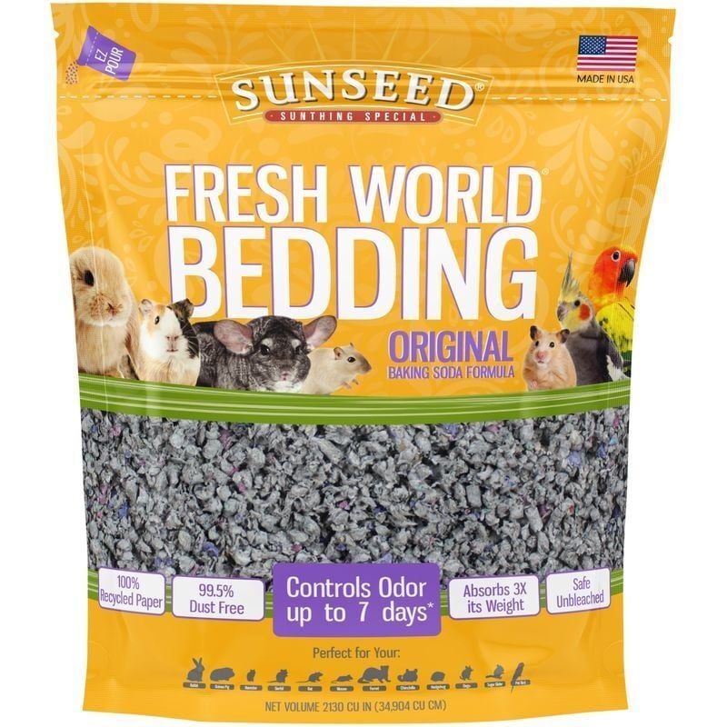 Sunseed Fresh World Bedding Original For Small Animal & Bird, 975-Cu In