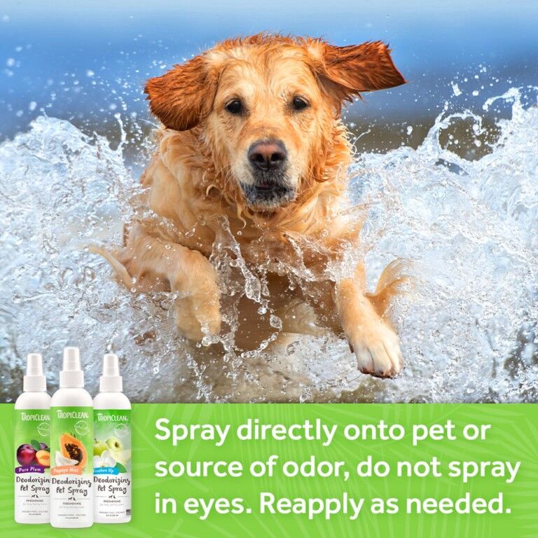 TropiClean Berry Breeze Deodorizing Spray for Pets, 8-Oz
