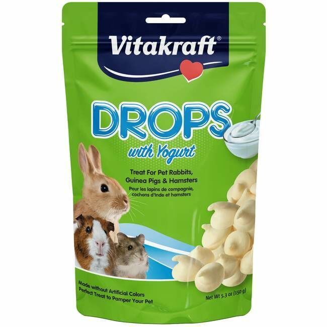 Vitakraft Drops With Yogurt Rabbit, Guinea Pig & Hamster Treats - 5.3 oz
