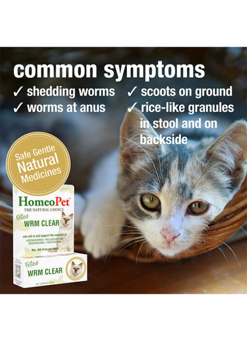 HomeoPet Feline WRM Clear, 15-mL