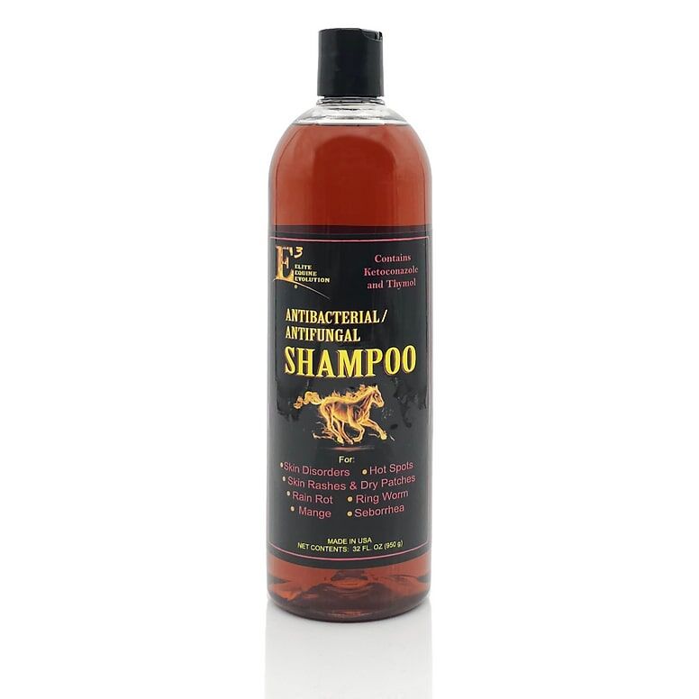 E3 Antifungal Ketoconazole And Tyme Skincare Shampoo For Horses And Dogs, 32-Oz