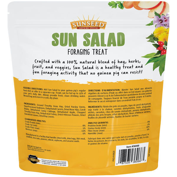 Sunseed Sun Salad Guinea Pig Treat, 10-Oz