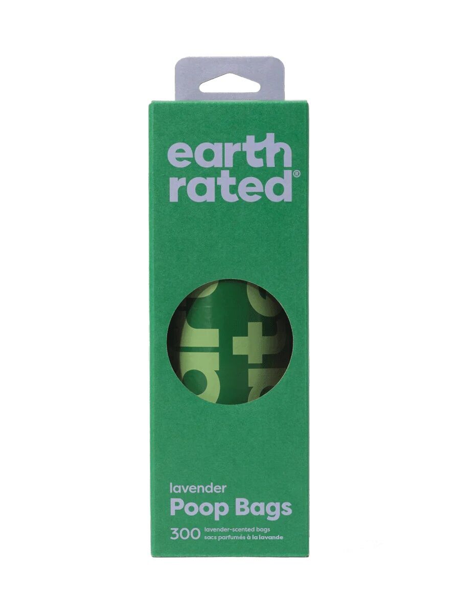Earth Rated Lavender Scent Grab & Go Dog Poop Bags, 300-Ct