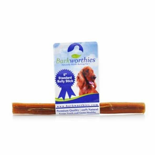 Barkworthies Standard Bully Sticks Dog Treat- 6 in