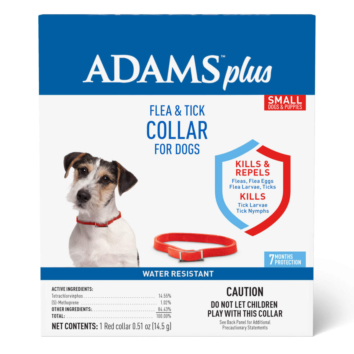 Adams Plus Flea & Tick Collar for Small Dogs