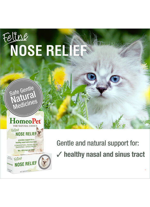 HomeoPet Feline Nose Relief, 15-mL