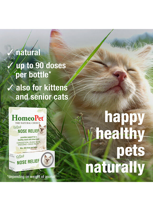HomeoPet Feline Nose Relief, 15-mL