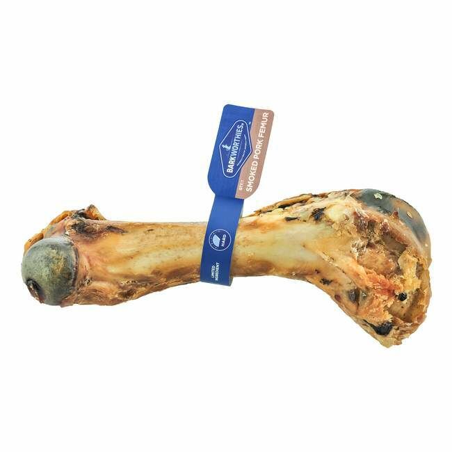 Barkworthies Smoky Pig Femur Bone Dog Chew