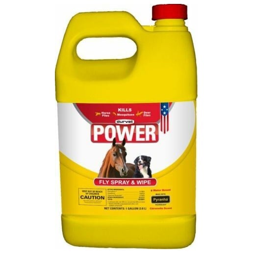 Durvet Power Fly Spray And Wipe For Horses - 1 gal