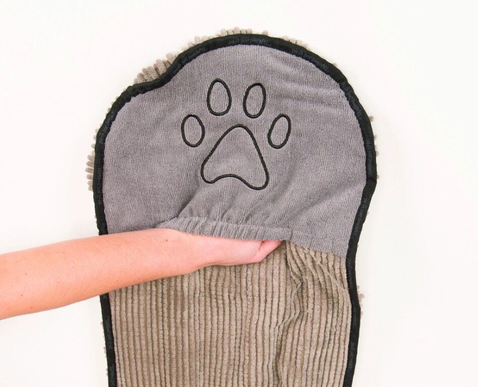 D.GS Grey Dirty Dog Shammy Towel, 13-In x 31-In