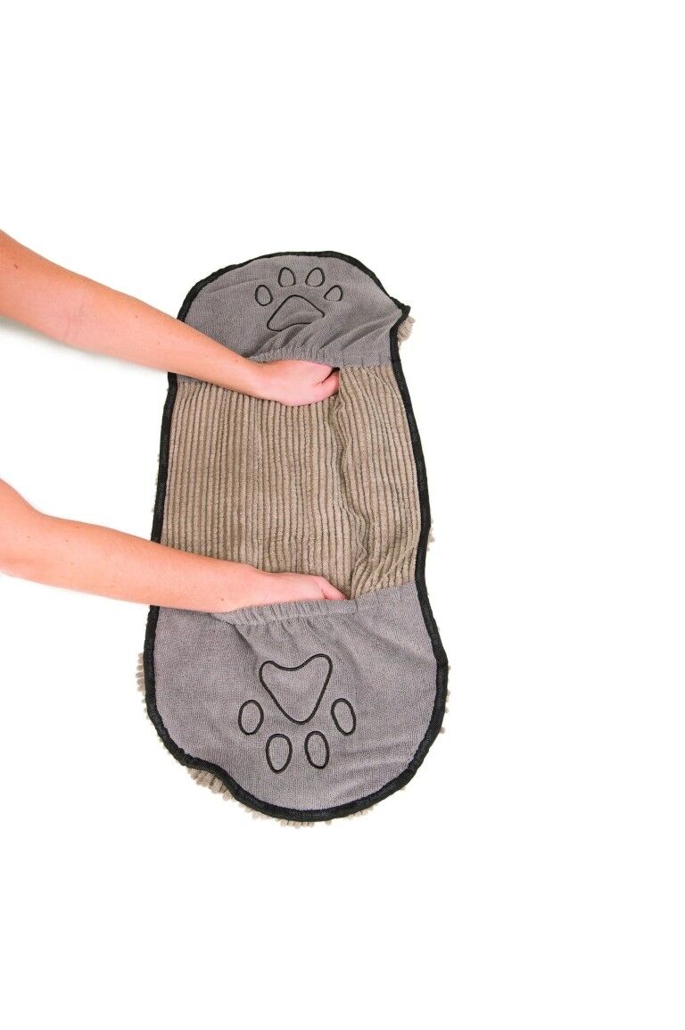 D.GS Grey Dirty Dog Shammy Towel, 13-In x 31-In