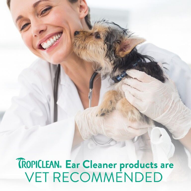 TropiClean Alcohol Free Ear Wash for Pets, 4-Oz