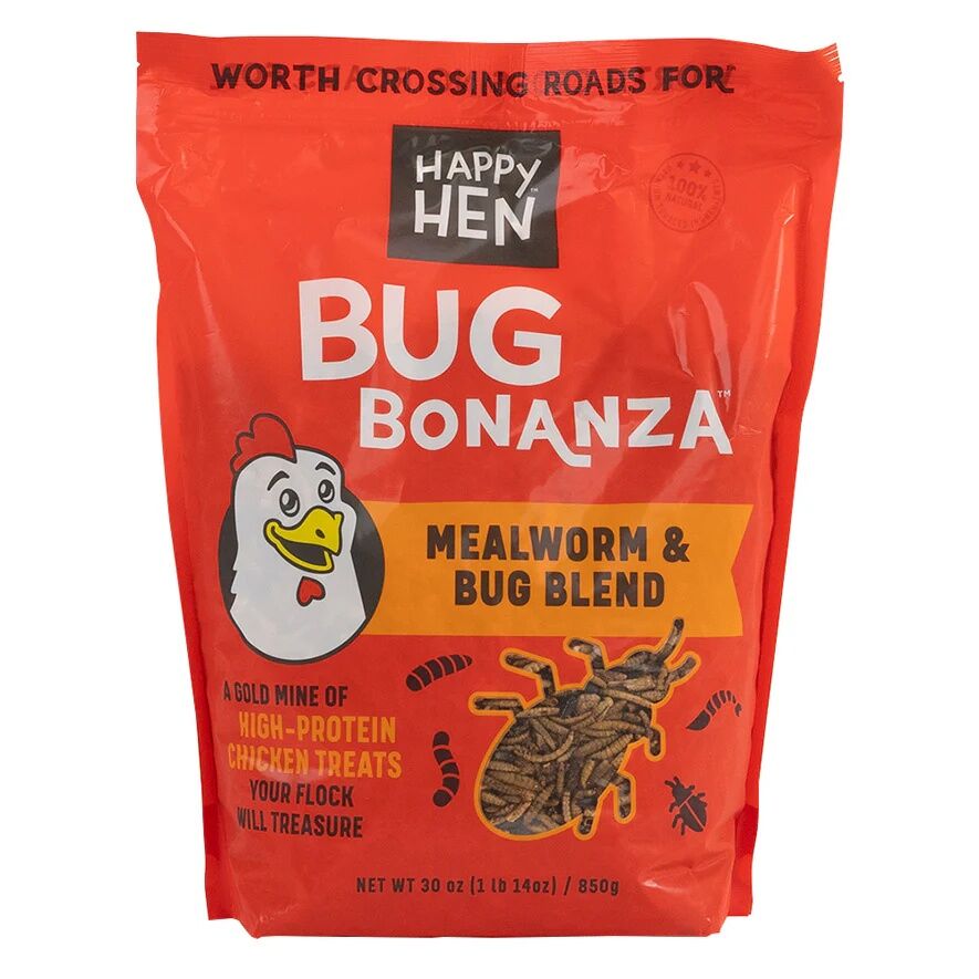 Happy Hen Bug Bonanza Chicken Treats, 30-Oz