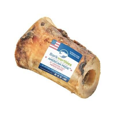 Barkworthies Center Cut Beef Femur Bone, 3-In
