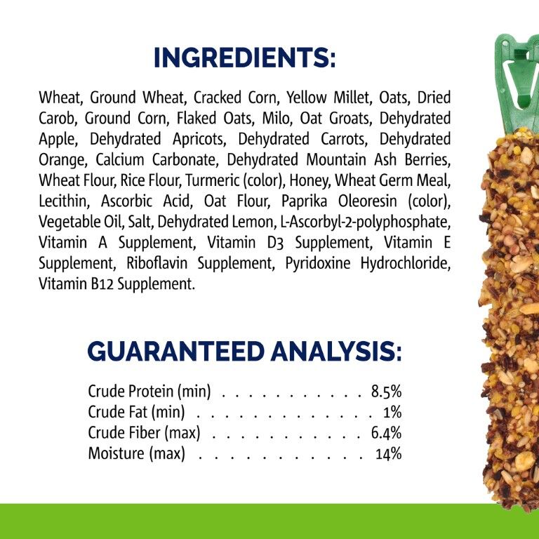 Vitakraft Crunch Sticks Guinea Pig Treat Apple & Orange Flavor, 3.5-Oz