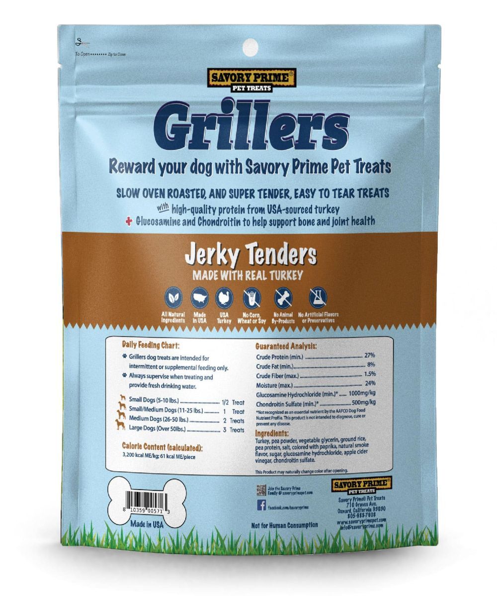 Savory Prime Grillers Turkey Tenders Dog Treats, 16-Oz