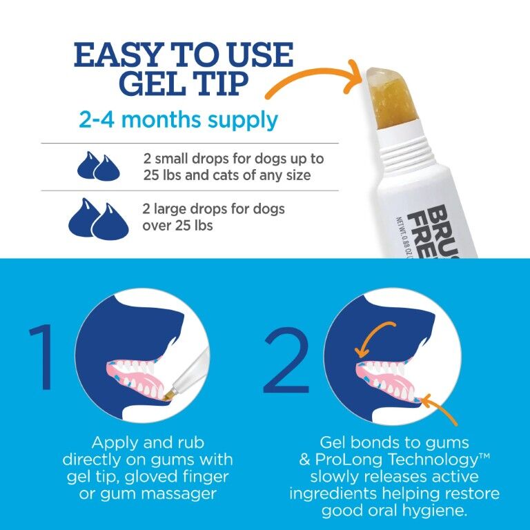 Vetality Brush Free Oral Gel for Dogs, 0.88-Oz