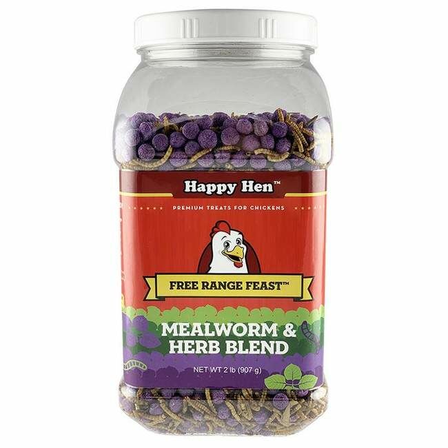 Happy Hen Mealworm & Herb Free Range Feast - 2 lb