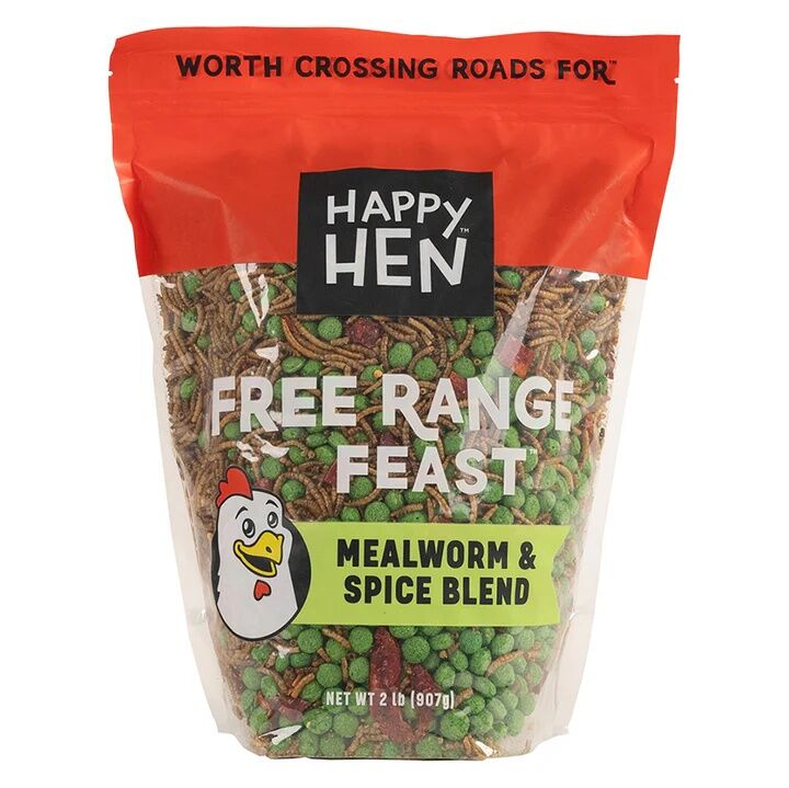 Happy Hen Free Range Feast Mealworm & Spice Blend Treat, 2-Lb