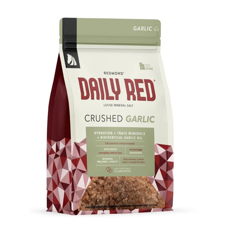 Redmond Daily Red Crushed Garlic Mineral Supplement For Horses, 5 lb.