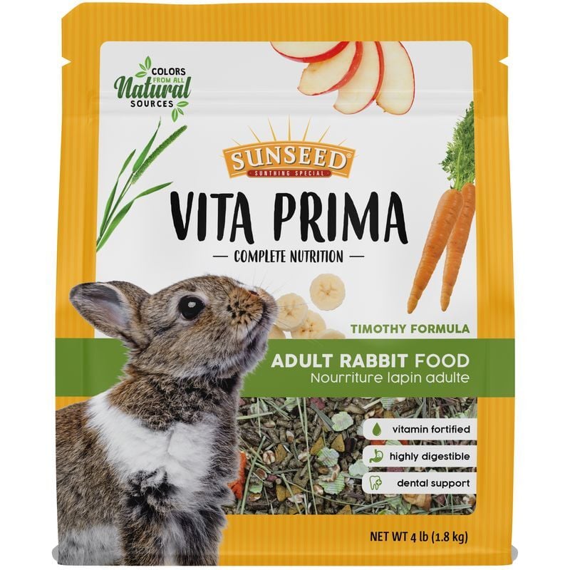 Sunseed Vita Prima Daily Adult Rabbit Food, 4-Lb