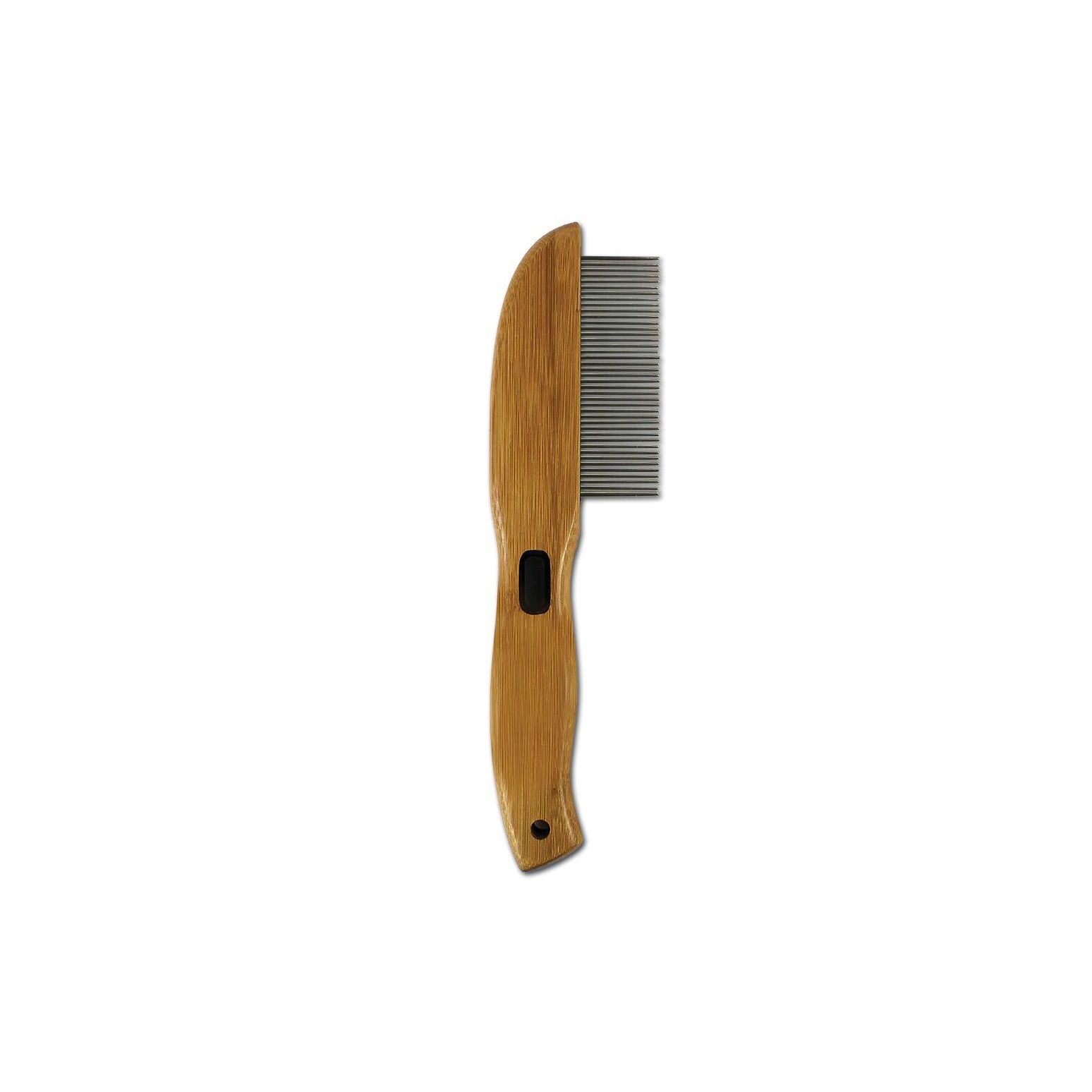 dog comb spinning Poodle with Rotating Teeth - 5-in-1 Dematting Tool - Used for Small Size Breeds and Puppies Purpose Rotating Pin Comb is designed with rounded metal pins that effectively glide through tangles and mats and remove loose hair without pulling or irritating skin Untangler Dual-Spaced Pet Comb-Rotating Pins