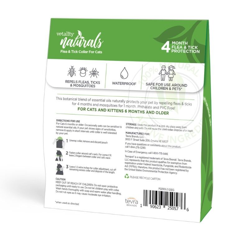 Vetality Naturals Flea & Tick Collar For Cats