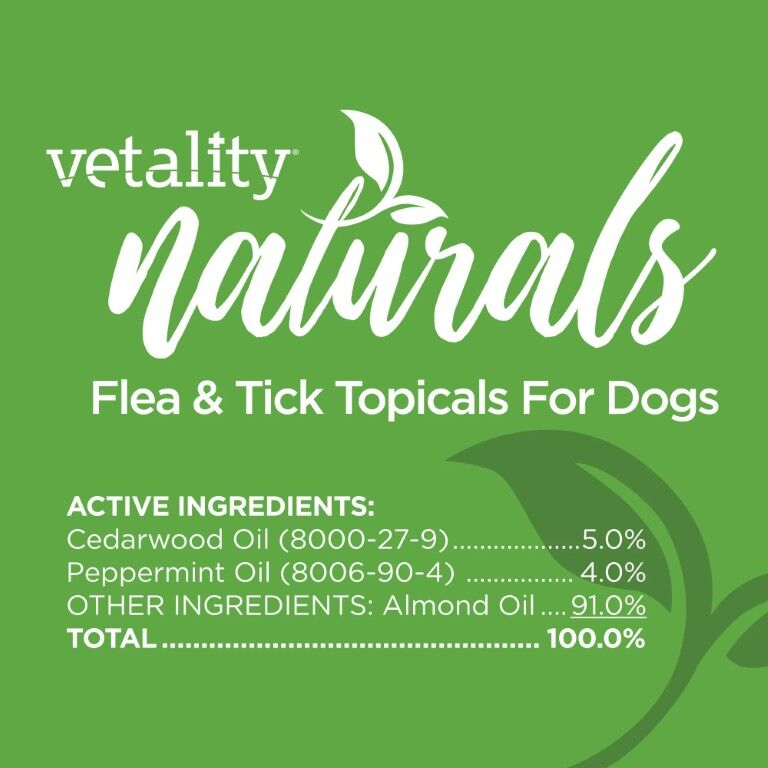 Vetality Naturals Flea & Tick Topicals For Dogs