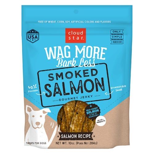 Cloud Star Wag More Bark Less Jerky: Smoked Salmon, 10-Oz