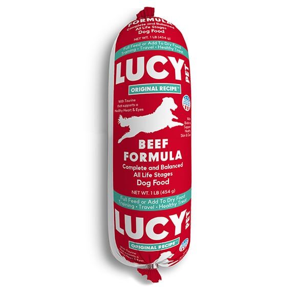 Lucy Pet Original Recipe Beef Formula Dog Food Roll, 1-Lb
