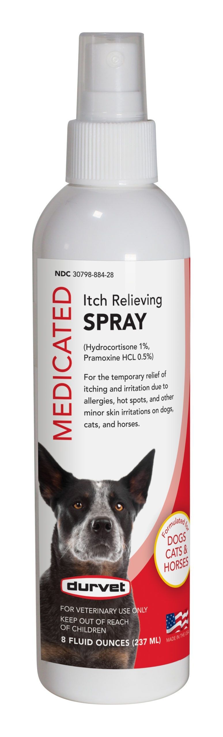 Durvet Medicated Itch Relieving Spray, 8-Oz