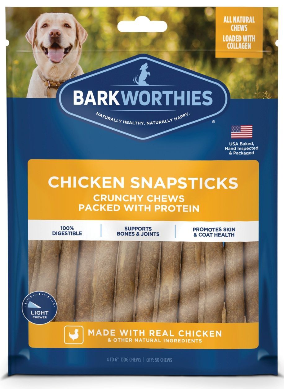 Barkworthies Chicken Snapsticks, 50-Pk