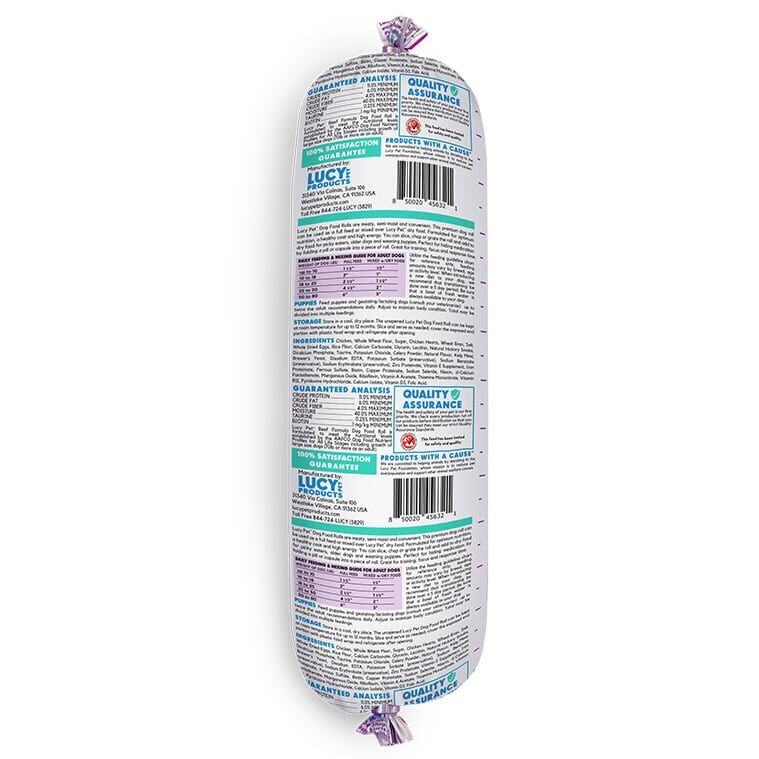 Lucy Pet Original Recipe Chicken Formula Dog Food Roll, 1-Lb