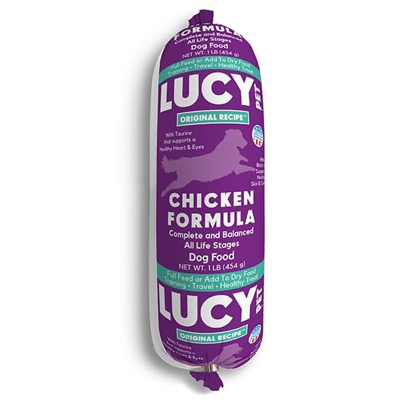 Lucy Pet Original Recipe Chicken Formula Dog Food Roll, 1-Lb