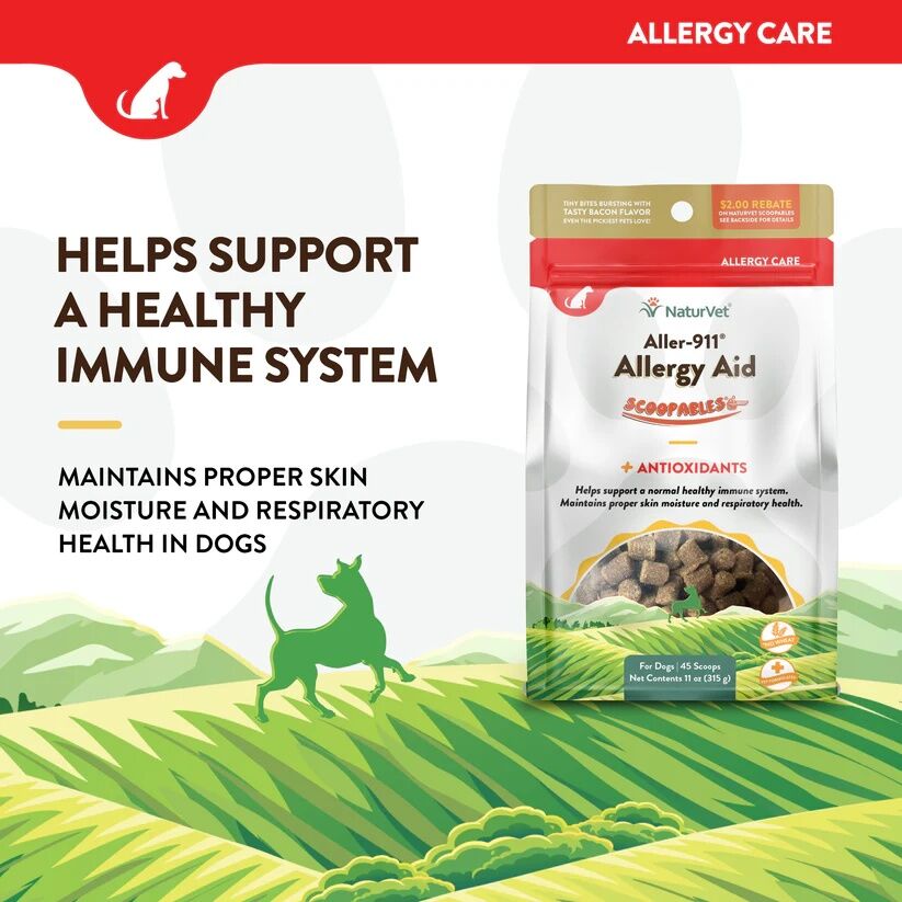 NaturVet Scoopables Aller-911 Dog Allergy Aid, 11-Oz