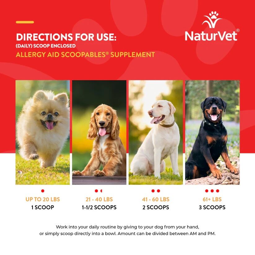 NaturVet Scoopables Aller-911 Dog Allergy Aid, 11-Oz
