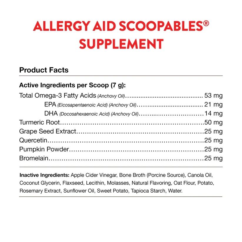 NaturVet Scoopables Aller-911 Dog Allergy Aid, 11-Oz