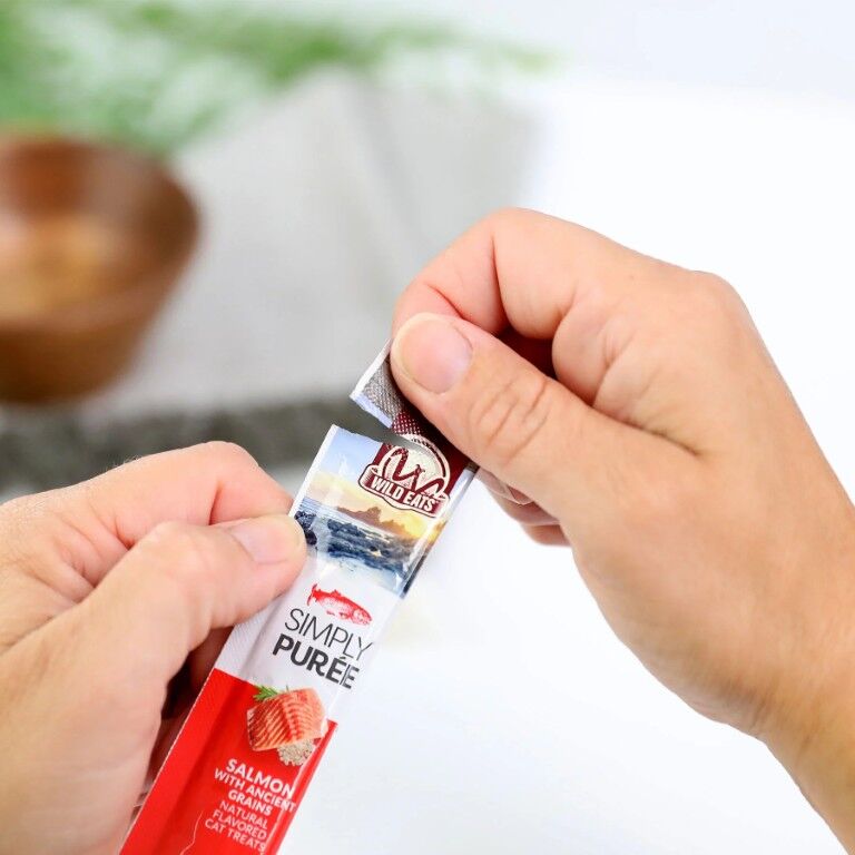 Wild Eats Simply Puree Salmon Cat Treat, 2-Oz