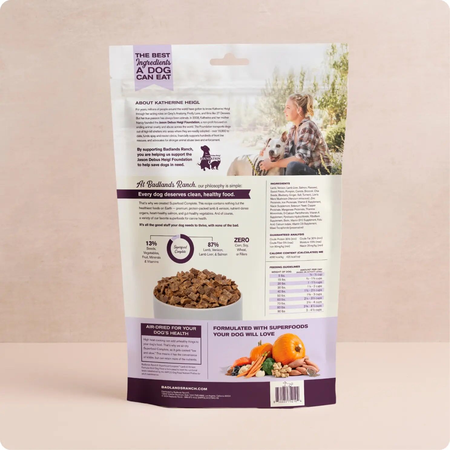 Badlands Ranch Superfood Complete Lamb & Venison Dog Food, 24-Oz