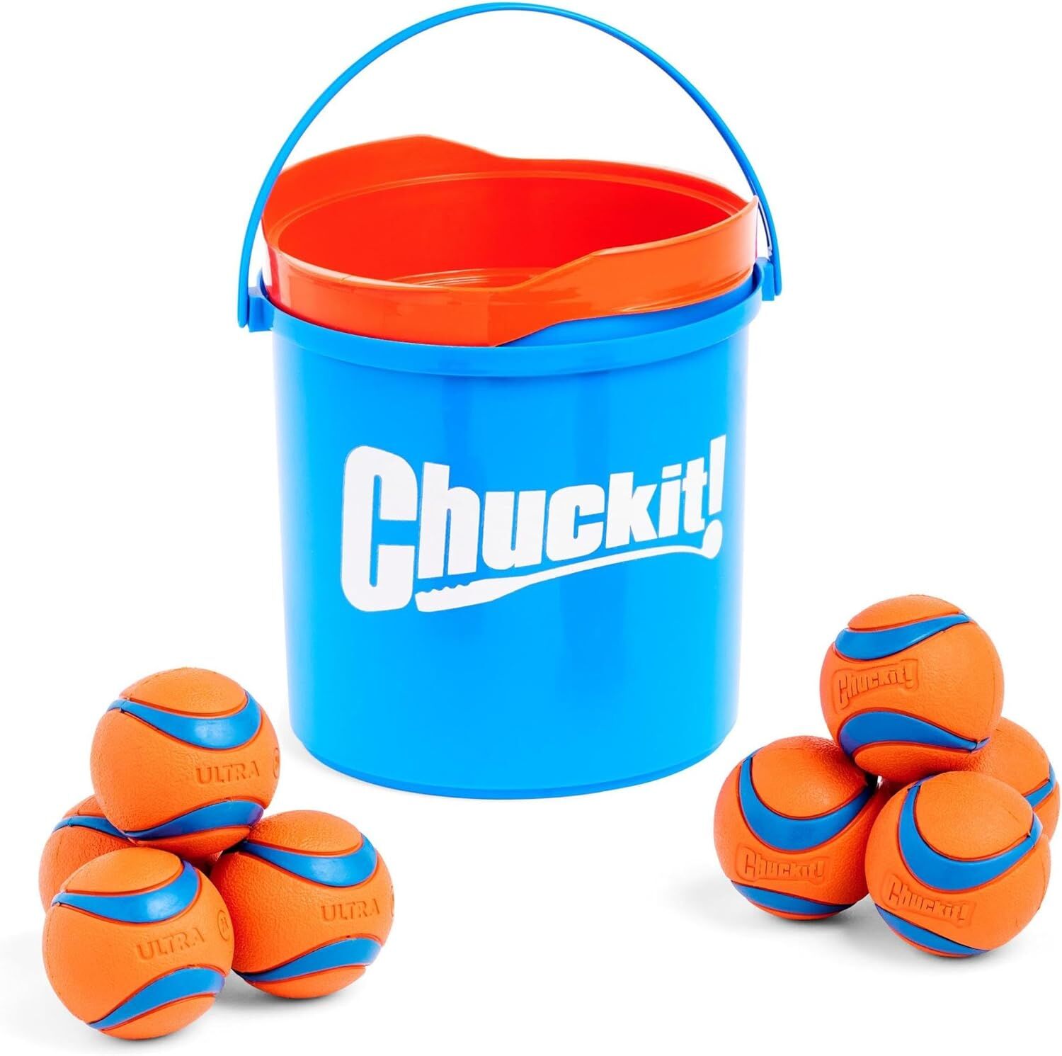 Chuckit! Ultra Balls Dog Toy with Bucket, 8-Pk