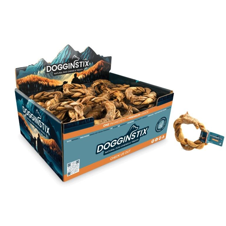Dogginstix Braided Lamb Collagen Ring