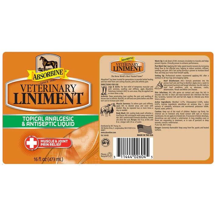 Absorbine Veterinary Liniment, 1-Gal