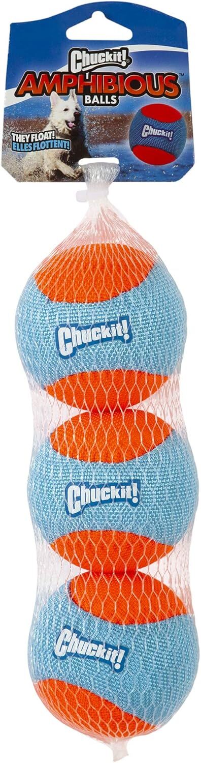 Chuckit! Amphibious Fetch Balls Dog Toy, 3-Pk