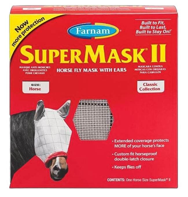 Farnam Super Mask II Horse Fly Mask With Ears - Horse