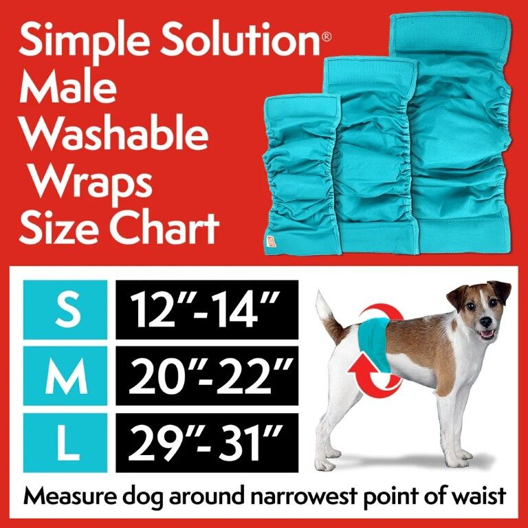 Simple Solution Washable Male Dog Wrap Medium