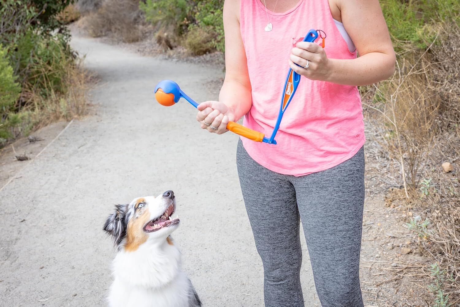 Chuckit! Fetch & Fold Mini 18M Dog Ball Launcher with Ball, 18-In