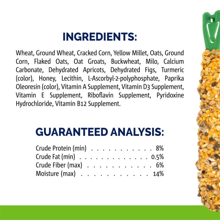 Vitakraft Crunch Sticks Guinea Pig Treat Fruit & Honey Flavor, 3.5-Oz