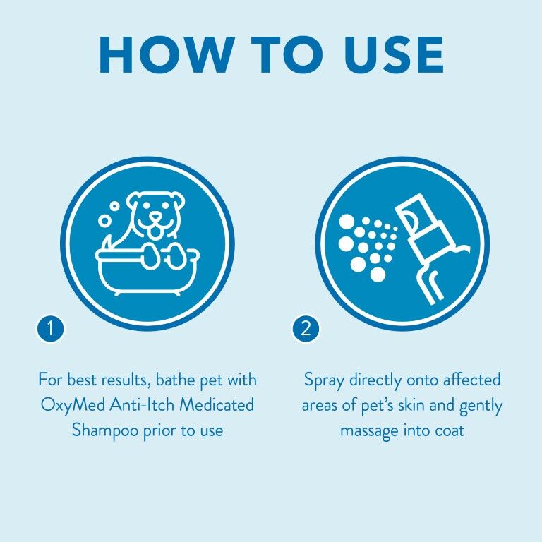 TropiClean OxyMed Medicated Anti itch Spray for Pets, 8-Oz