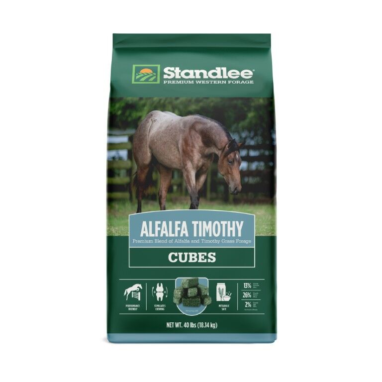 Standlee Premium Western Forage Alfalfa Timothy Hay Cubes, 40 lb.