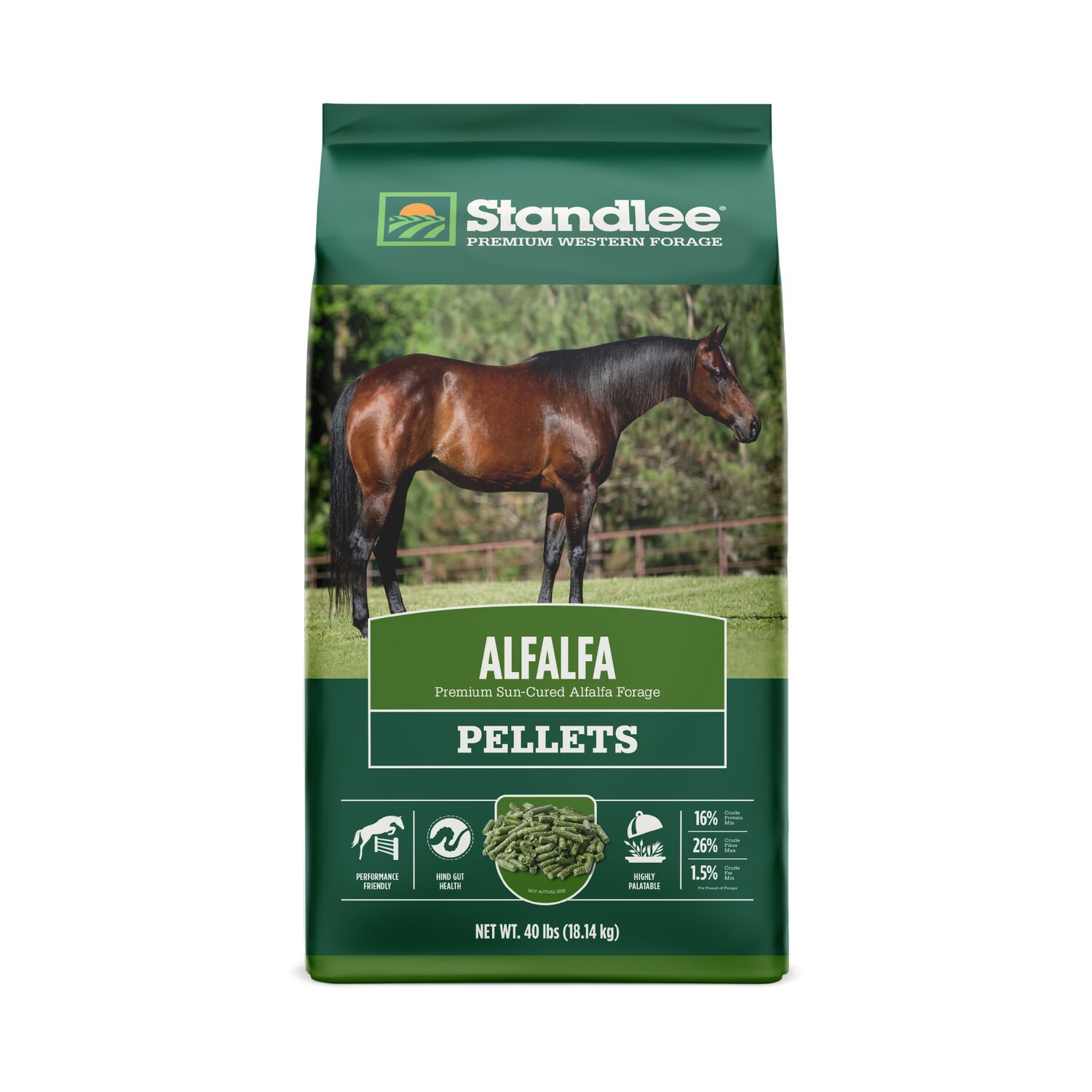 Standlee Premium Western Forage Alfalfa Hay Pellets, 40-Lb
